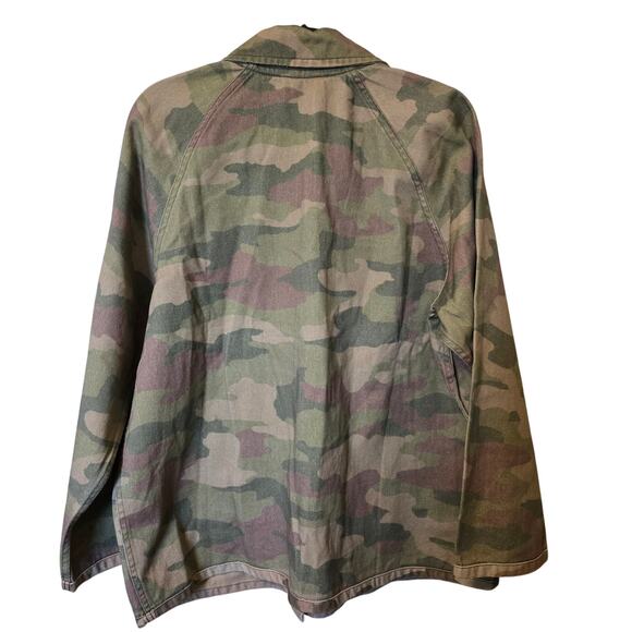 NWT Free People We The Free Reversible Camo Jacket $248 MEDIUM Military Green - Picture 9 of 9